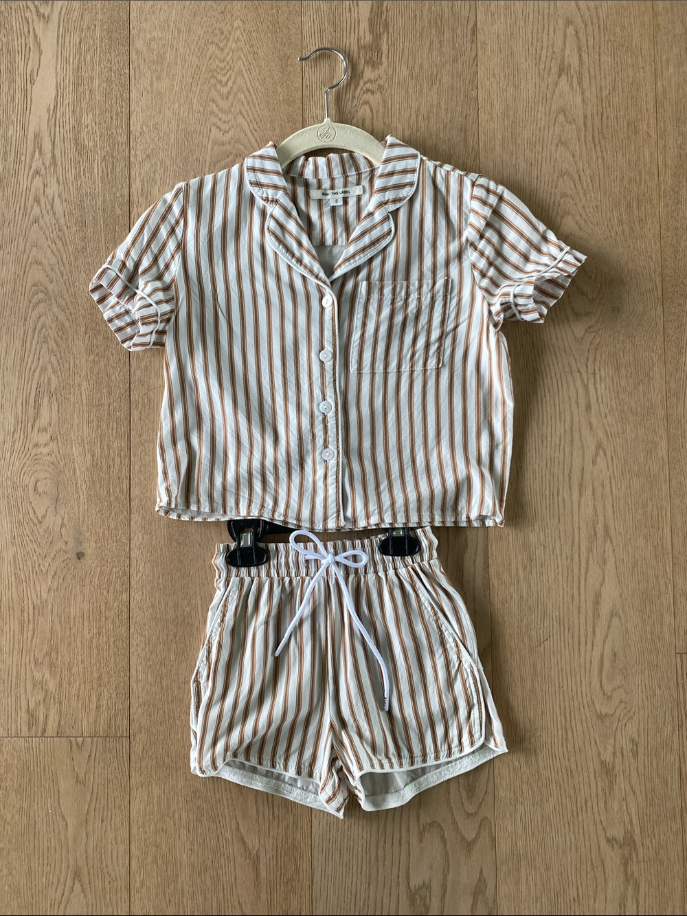"Ruki The Label" kids Striped Shirt & Shorts Set